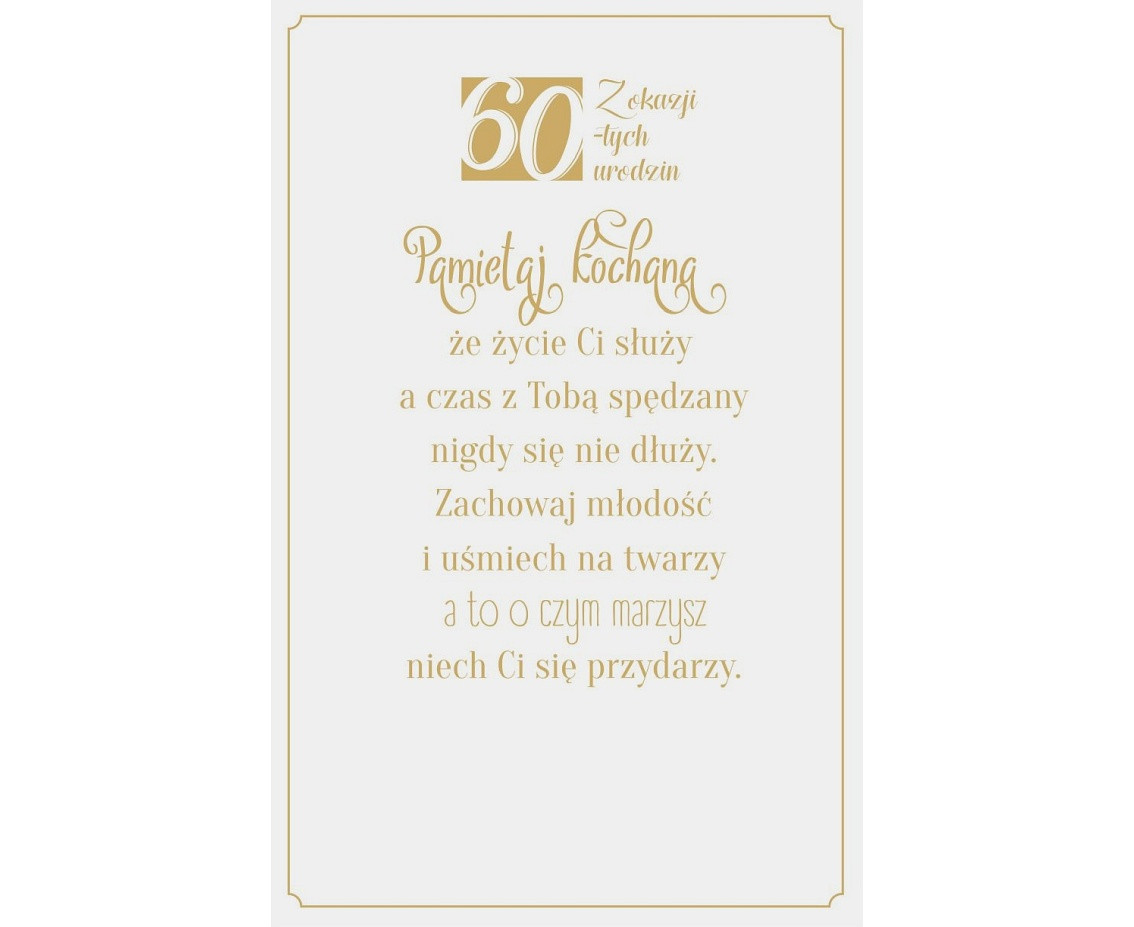 Birthday Card 60th Birthday, Woman with glass, 13x20,5 cm